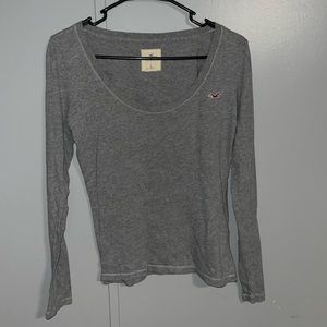 Gray long sleeve top